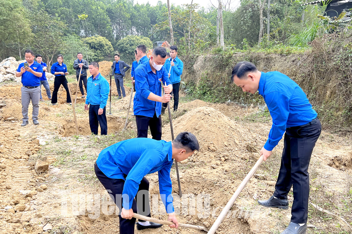 Ngày 3-3, tại xã Phú Lương (Sơn Dương), Tỉnh đoàn tổ chức Ngày hội thanh niên cùng hành động – Tết trồng cây đời đời nhớ ơn Bác Hồ năm 2023.