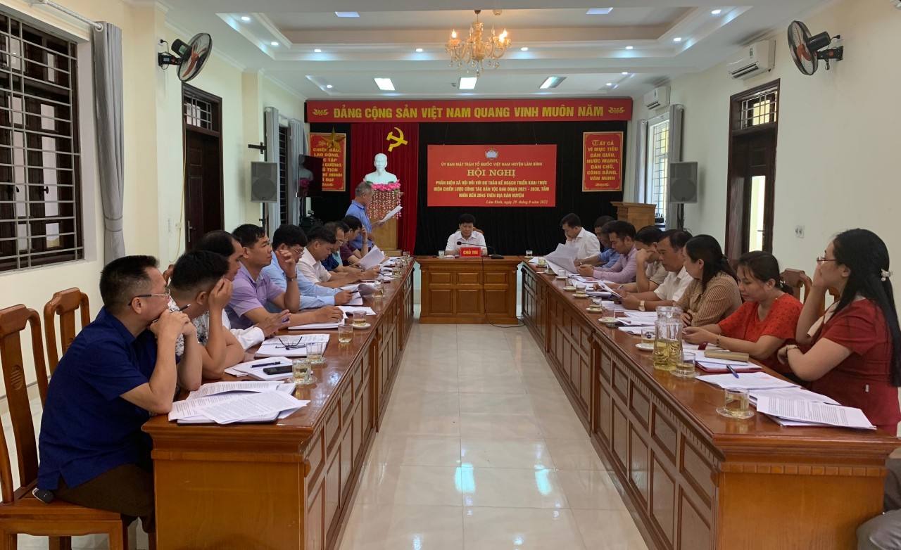 MTTQ huyện Lâm Bình: Phản biện xã hội đối với dự thảo Kế hoạch triển khai thực hiện Chiến lược công tác dân tộc