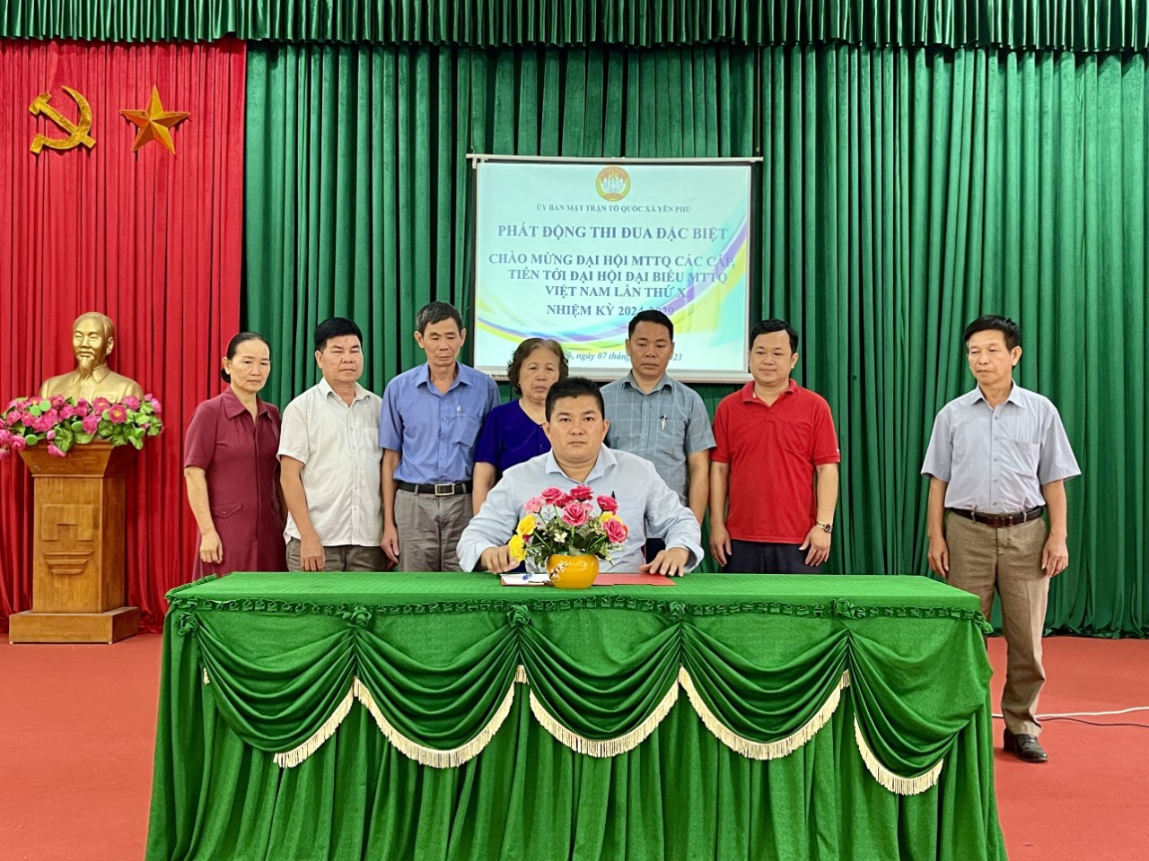 MTTQ xã Yên Phú huyện Hàm Yên và phường Minh Xuân, thành phố Tuyên Quang phát động đợt thi đua đặc biệt chào mừng Đại hội đại biểu MTTQ Việt Nam các cấp nhiệm kỳ 2024-2029