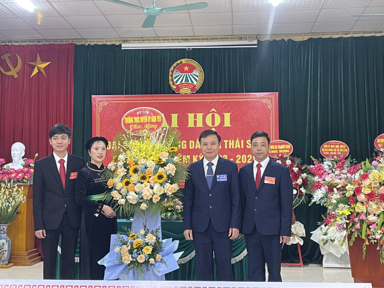 Chủ tịch Uỷ ban MTTQ huyện Hàm Yên Nguyễn Duy Phượng dự Đại hội Hội Nông dân xã Thái Sơn nhiệm kỳ 2023 - 2028