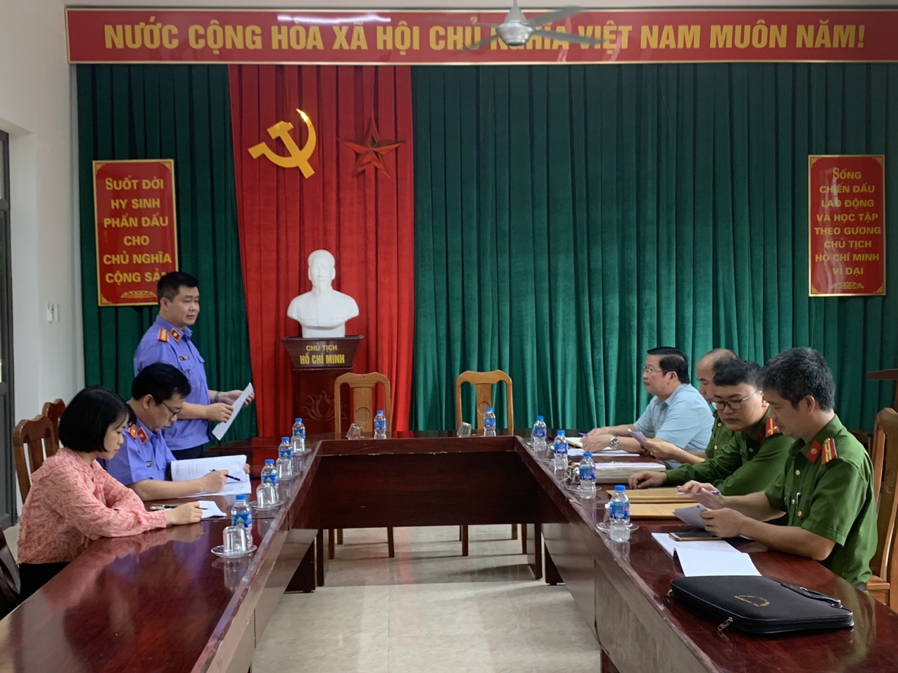 MTTQ huyện Yên Sơn phối hợp với Viện Kiểm sát nhân dân huyện kiểm sát việc thi hành án hình sự tại xã Công Đa