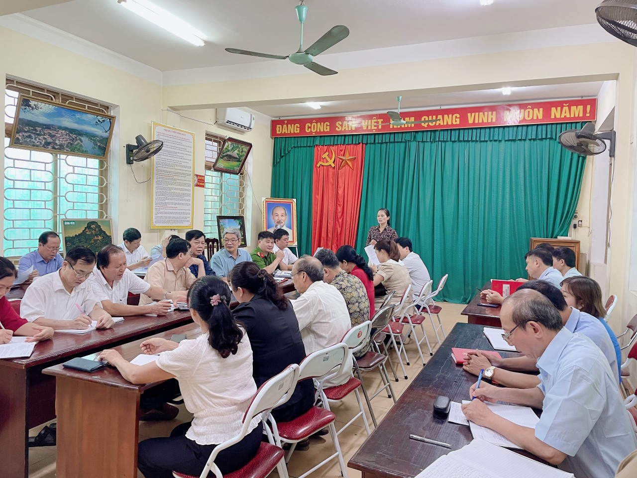 Chiêm Hóa: Ban Thường trực Ủy ban MTTQ thị trấn Vĩnh Lộc tổ chức hội nghị phản biện