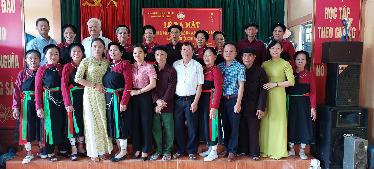 Xã Thái Long, Thành phố Tuyên Quang tổ chức ra mắt mô hình tự quản về “Giữ gìn, bảo tồn và phát huy bản sắc văn hóa dân tộc Cao Lan”