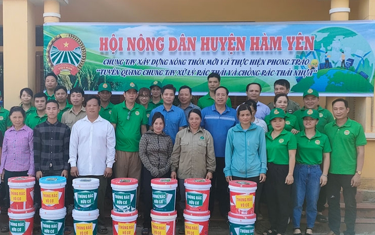Hội Nông dân huyện Hàm Yên với phong trào xử lý rác thải