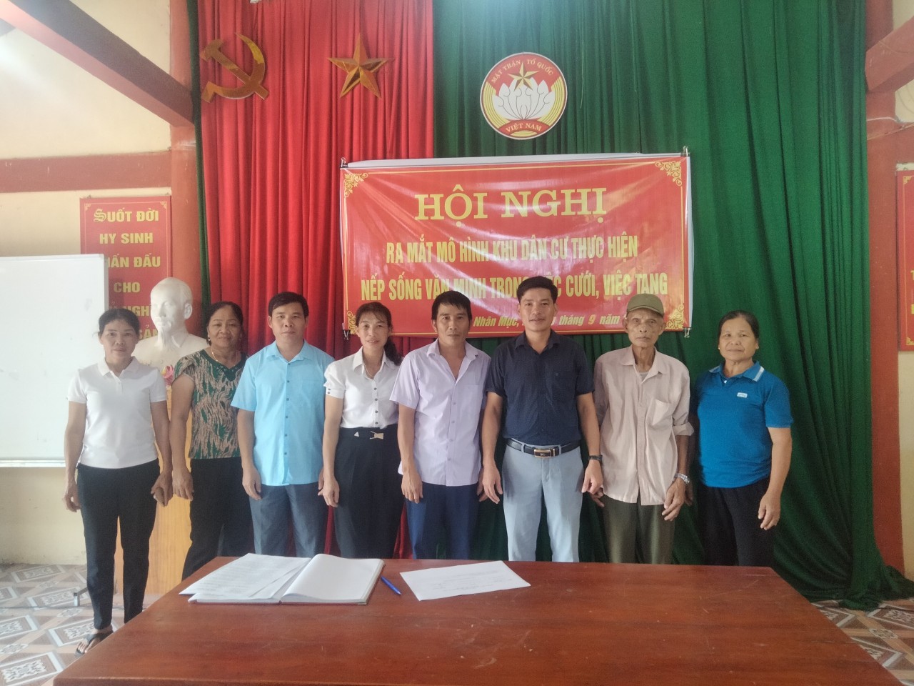 Hàm Yên: MTTQ xã Nhân Mục ra mắt mô hình điểm thực hiện nếp sống văn minh trong việc cưới, việc tang