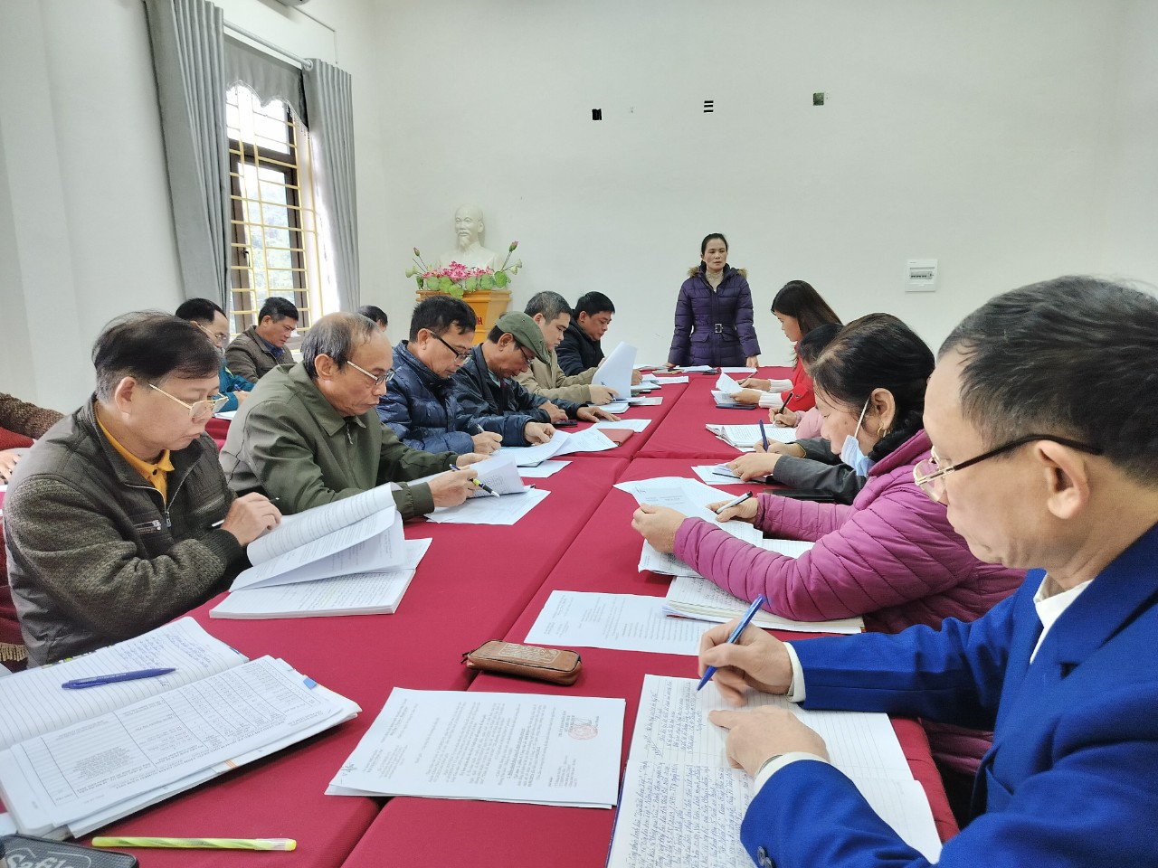 Chiêm Hóa: Ban Thường trực Ủy ban MTTQ thị trấn Vĩnh Lộc tổ chức hội nghị phản biện vào dự thảo kế hoạch giao chỉ tiêu phát triển kinh tế - xã hội, dự toán ngân sách năm 2024
