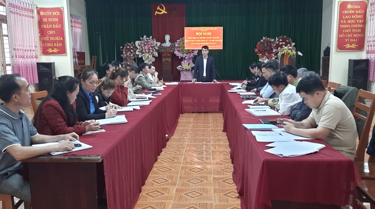 Ban Thường trực Uỷ ban MTTQ xã Đà Vị, huyện Na Hang tổ chức hội nghị phản biện xã hội năm 2024