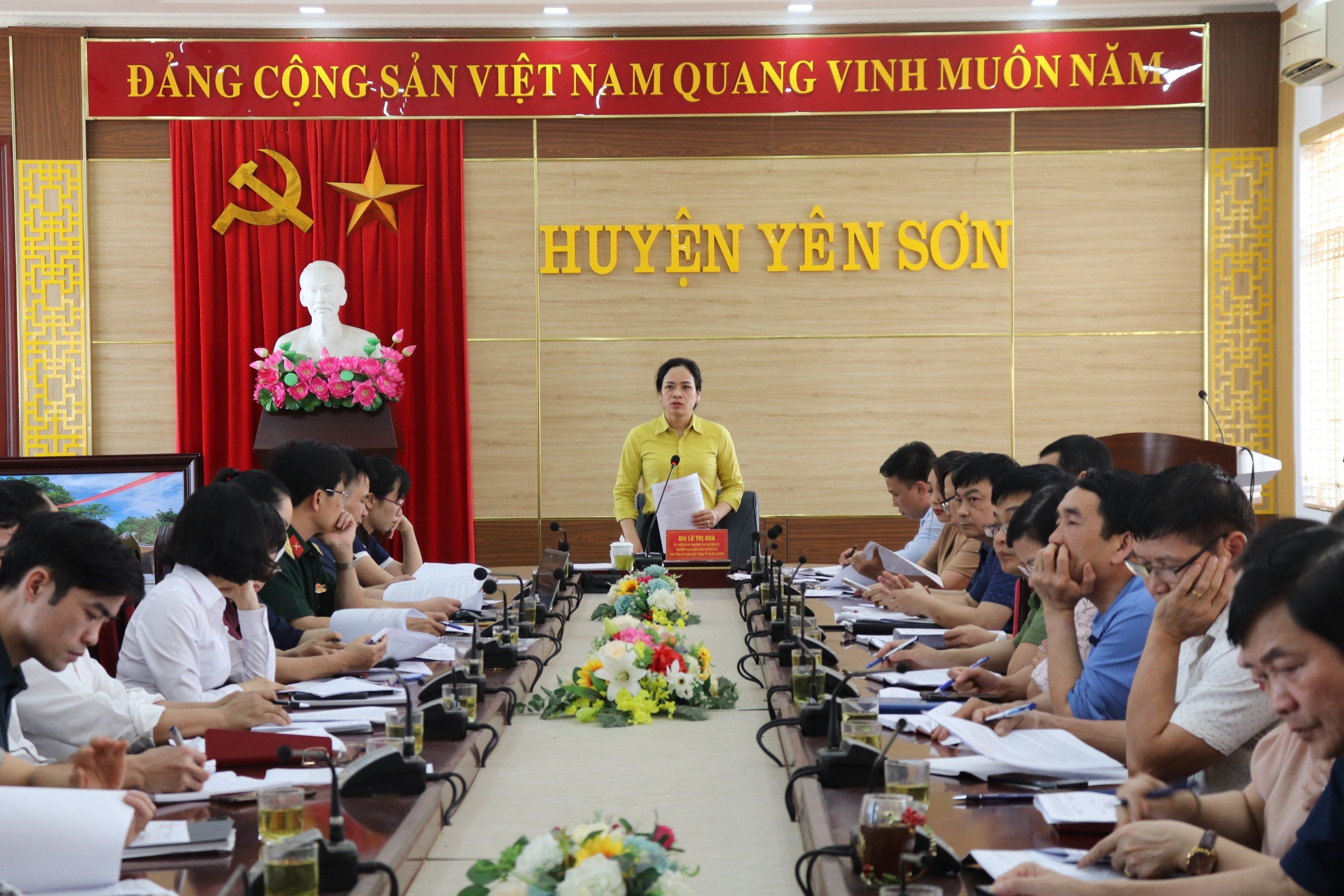 Uỷ ban MTTQ Việt Nam huyện Yên Sơn tổ chức Hội nghị triển khai Kế hoạch thực hiện Đề án xóa nhà ở tạm, dột nát cho hộ nghèo trên địa bàn huyện năm 2024