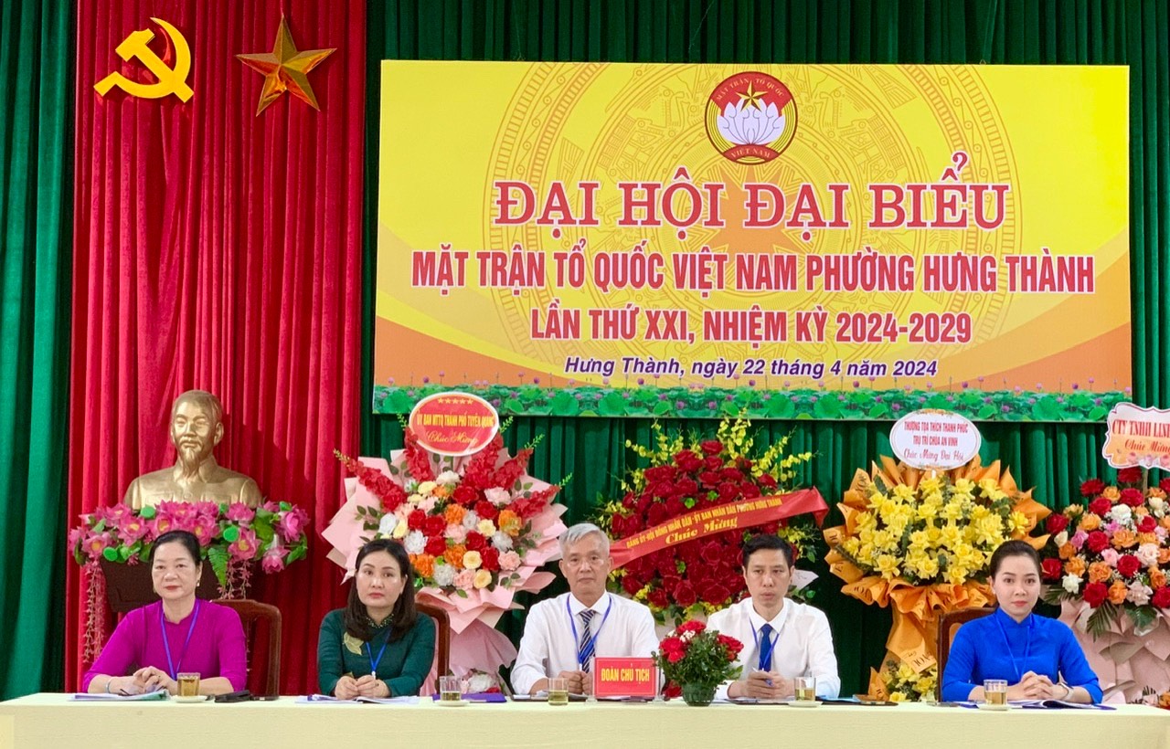 MTTQ phường Hưng Thành, thành phố Tuyên Quang tổ chức  Đại hội đại biểu lần thứ XXI, nhiệm kỳ 2024 - 2029