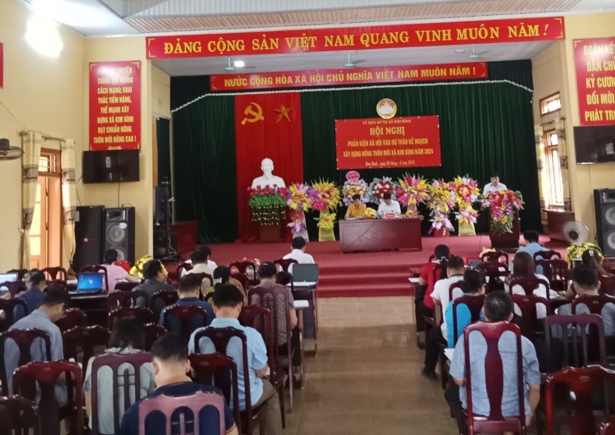 Chiêm Hóa: MTTQ xã Kim Bình tổ chức hội nghị phản biện xã hội đối với dự thảo kế hoạch xây dưng nông thôn mới nâng cao