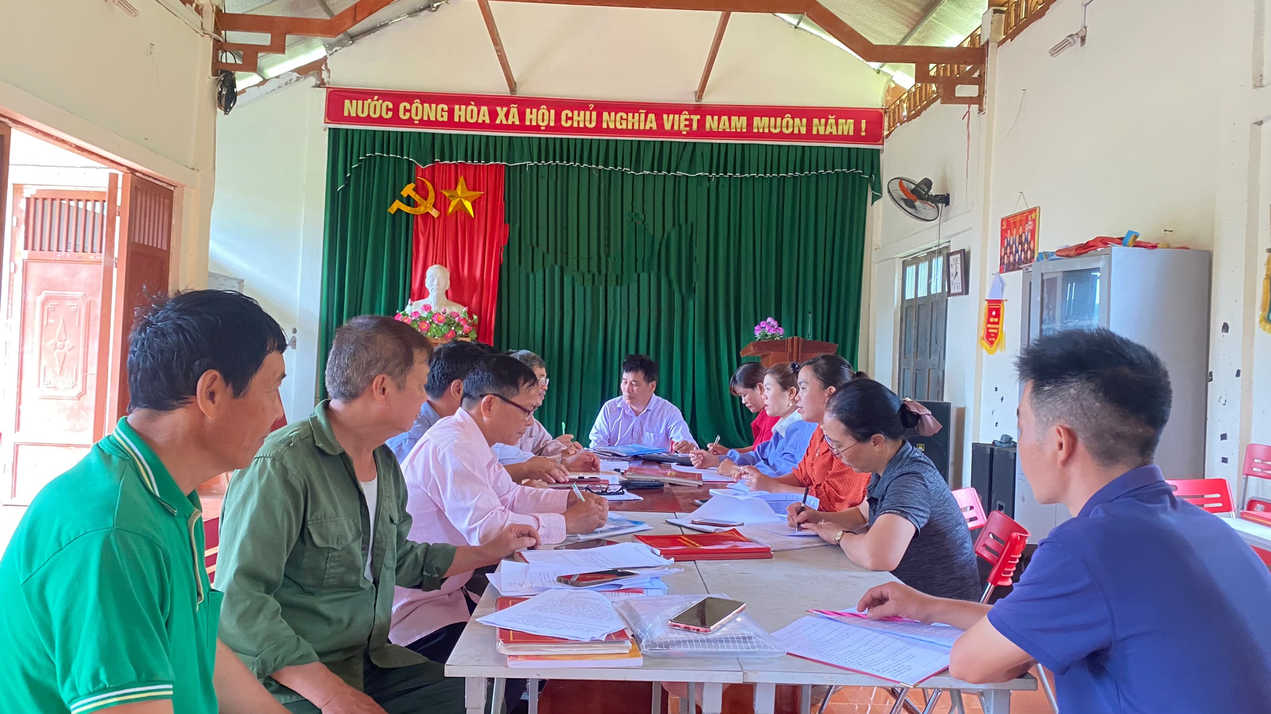Ủy ban MTTQ xã Thanh Tương (Na Hang) tổ chức giám sát tại các thôn trên địa bàn