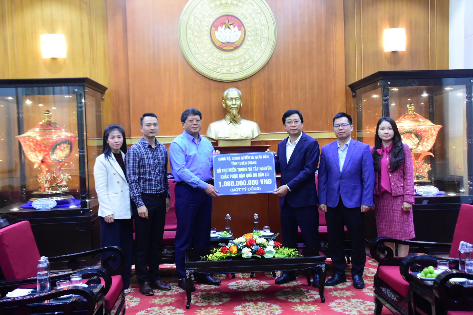 Tuyên Quang hỗ trợ miền Trung và Tây Nguyên khắc phục hậu quả bão lũ