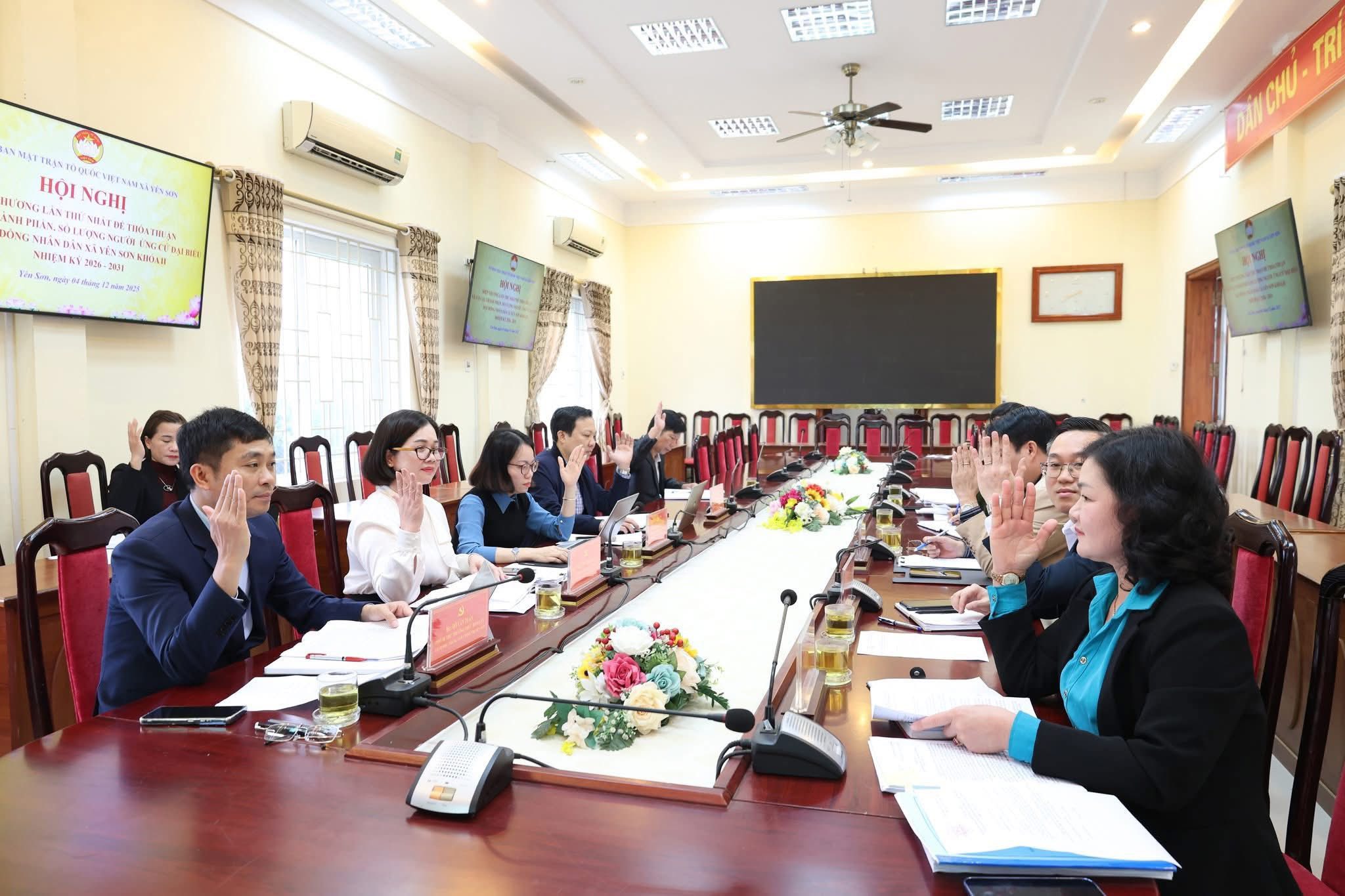 Ủy ban MTTQ xã Yên Sơn tổ chức Hội nghị hiệp thương lần thứ nhất