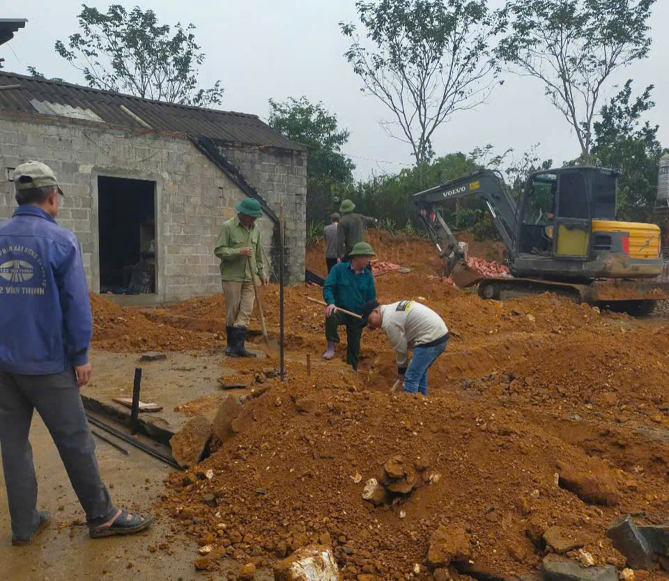 Hàm Yên: MTTQ Thái Sơn phối hợp thực hiện xóa nhà tạm, nhà dột nát trên địa bàn