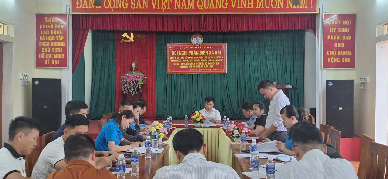 Hàm Yên: MTTQ xã Bạch Xa tổ chức hội nghị Phản biện xã hội đối với dự thảo thực hiện Tiểu dự án 2, Dự án 9 “Giảm thiểu tình trạng tảo hôn và hôn nhân cận huyết thống trong vùng dân tộc thiểu số và miền núi”