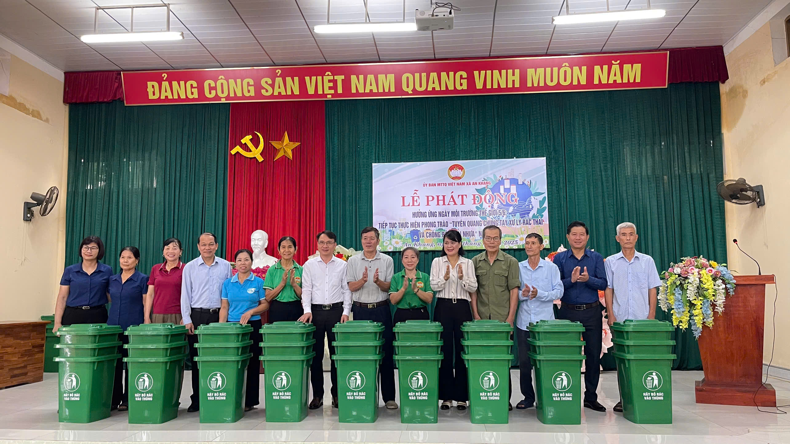 Ủy ban MTTQ Việt Nam xã An Khang tổ chức Lễ phát động hưởng ứng Ngày môi trường thế giới 05/6