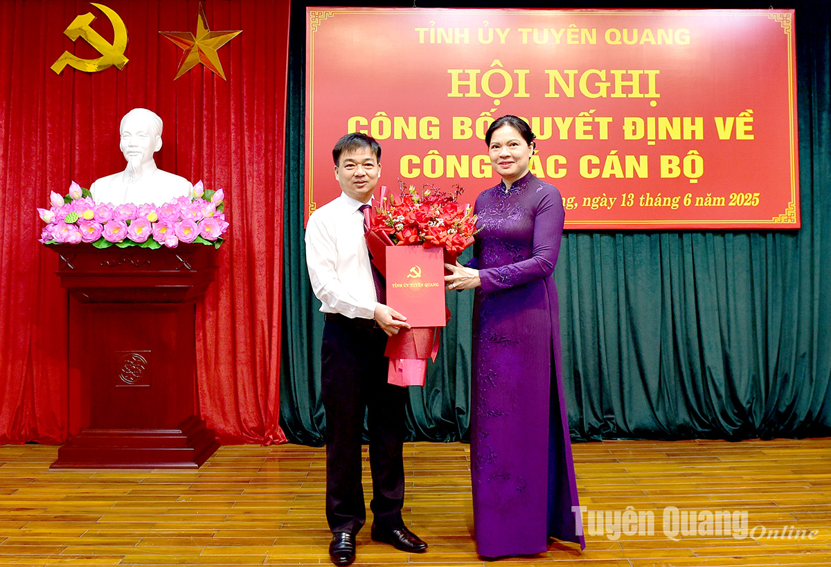 Đồng chí Bí thư Thành ủy Tuyên Quang Nguyễn Hưng Vượng làm Trưởng Ban Tổ chức Tỉnh ủy