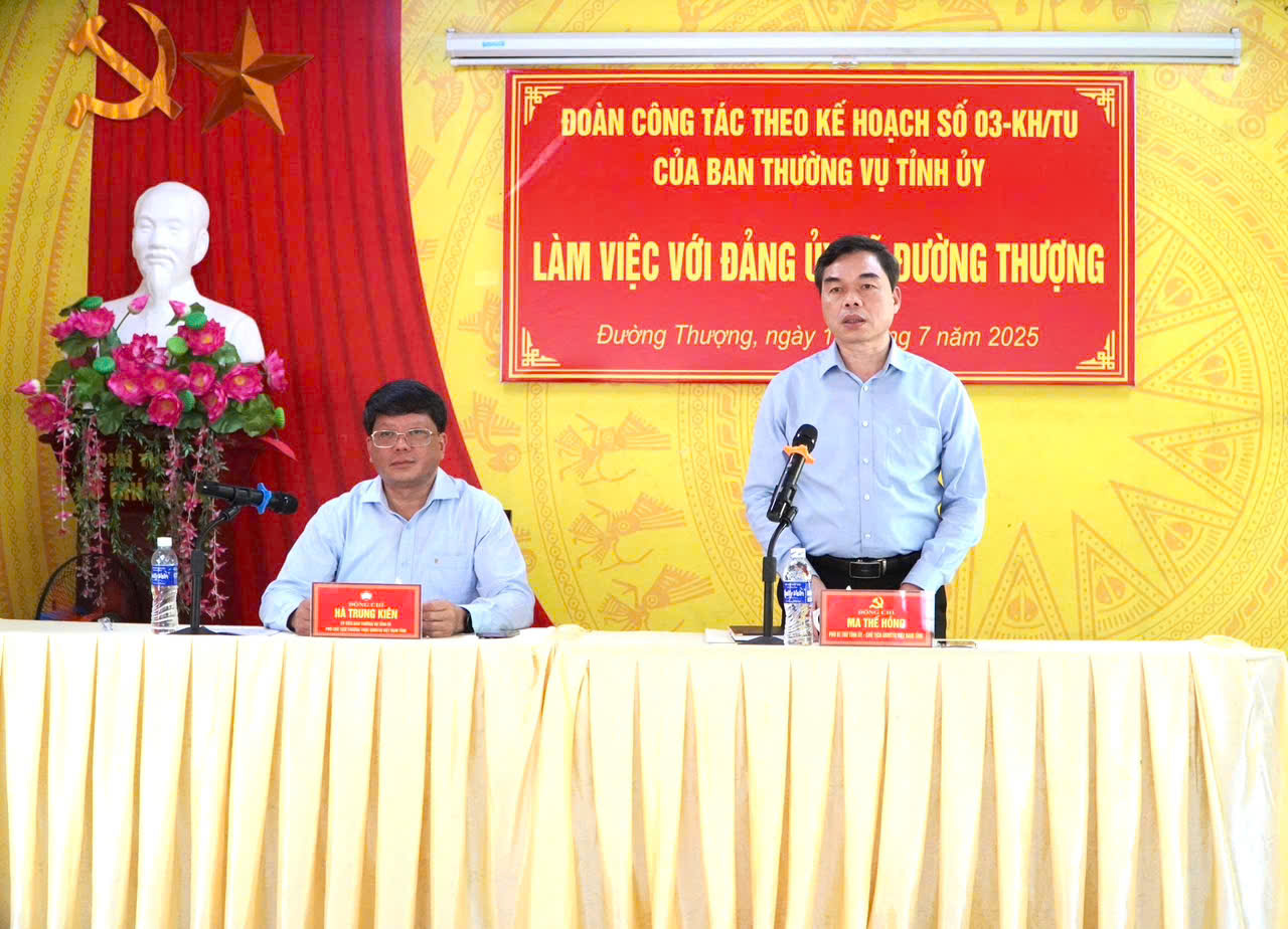 Đồng chí Phó Bí thư Tỉnh ủy Ma Thế Hồng: Ổn định bộ máy, chăm lo đời sống người dân là ưu tiên hàng đầu sau sáp nhập