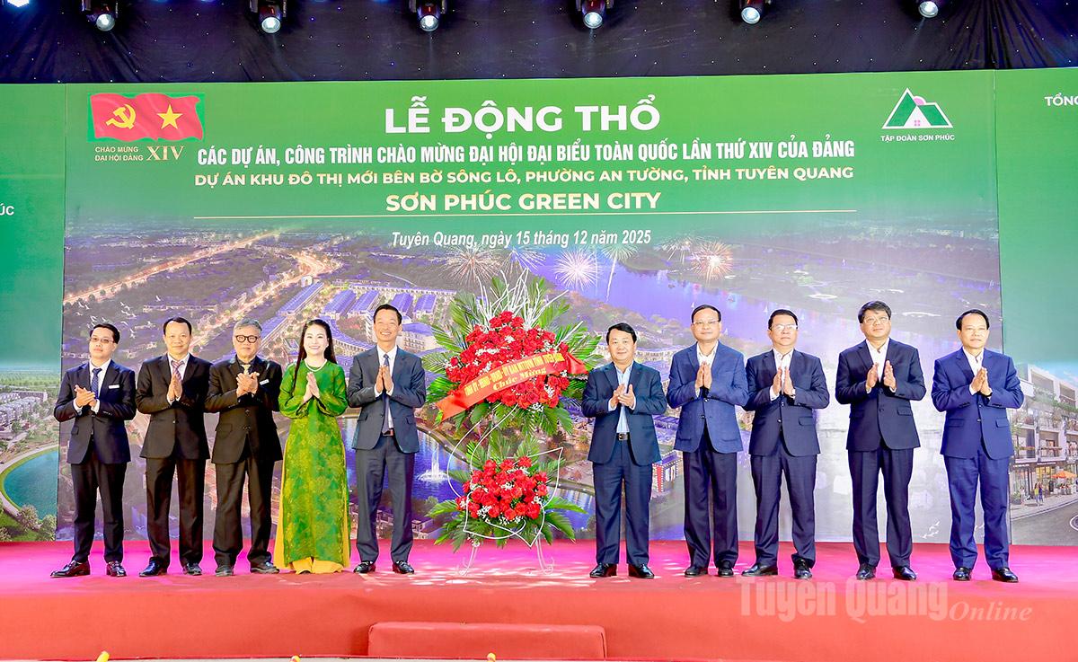 Lễ động thổ dự án Khu đô thị mới bên bờ sông Lô, phường An Tường