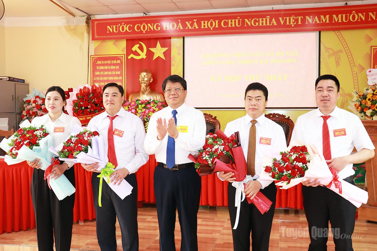 Phó Chủ tịch Thường trực Ủy ban MTTQ tỉnh Hà Trung Kiên dự Kỳ họp thứ Nhất, HĐND xã Du Già nhiệm kỳ 2026 - 2031