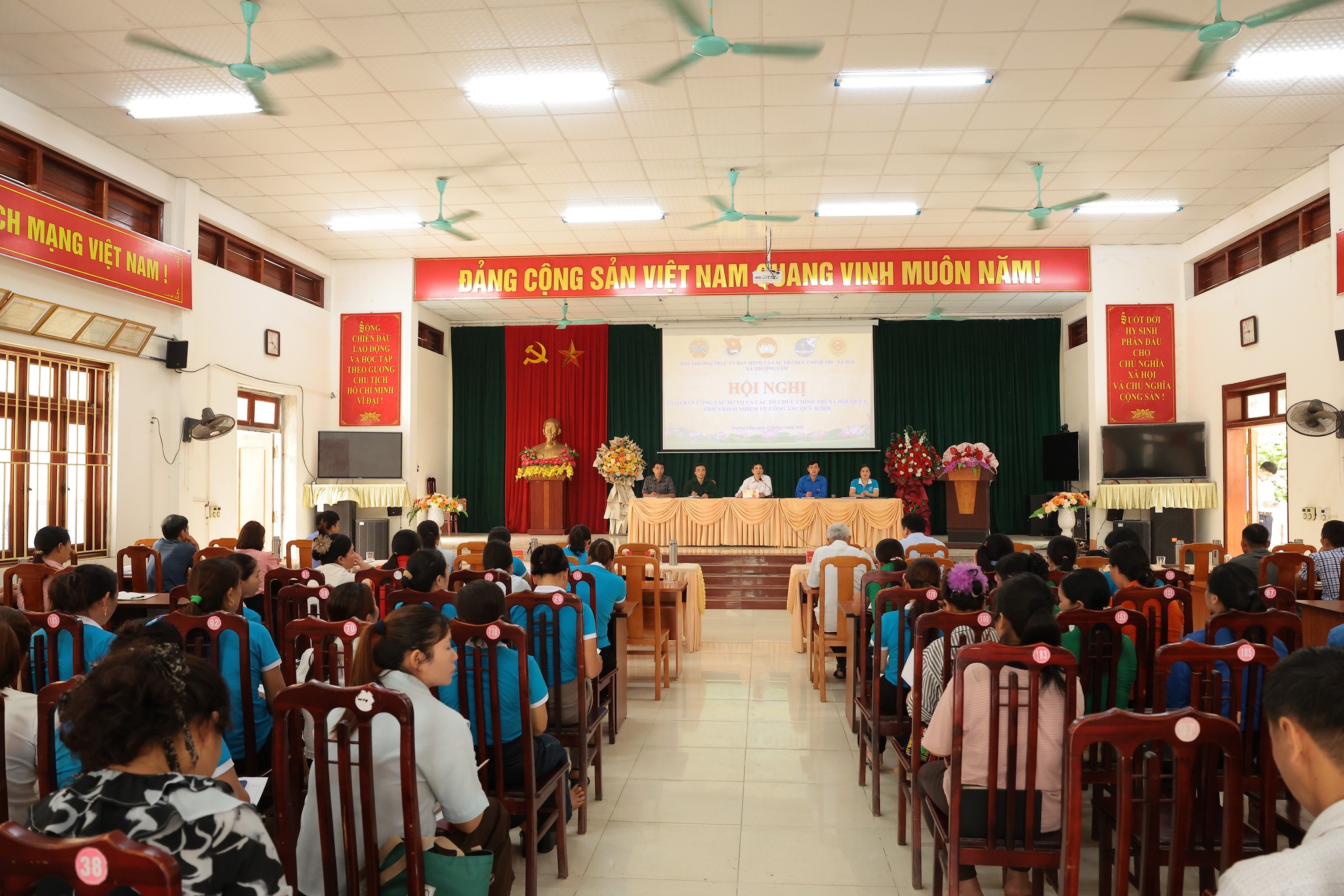 XÃ THƯỢNG LÂM: Giao ban công tác Mặt trận quý I, phát động thi đua chào mừng Đại hội nhiệm kỳ 2026–2031