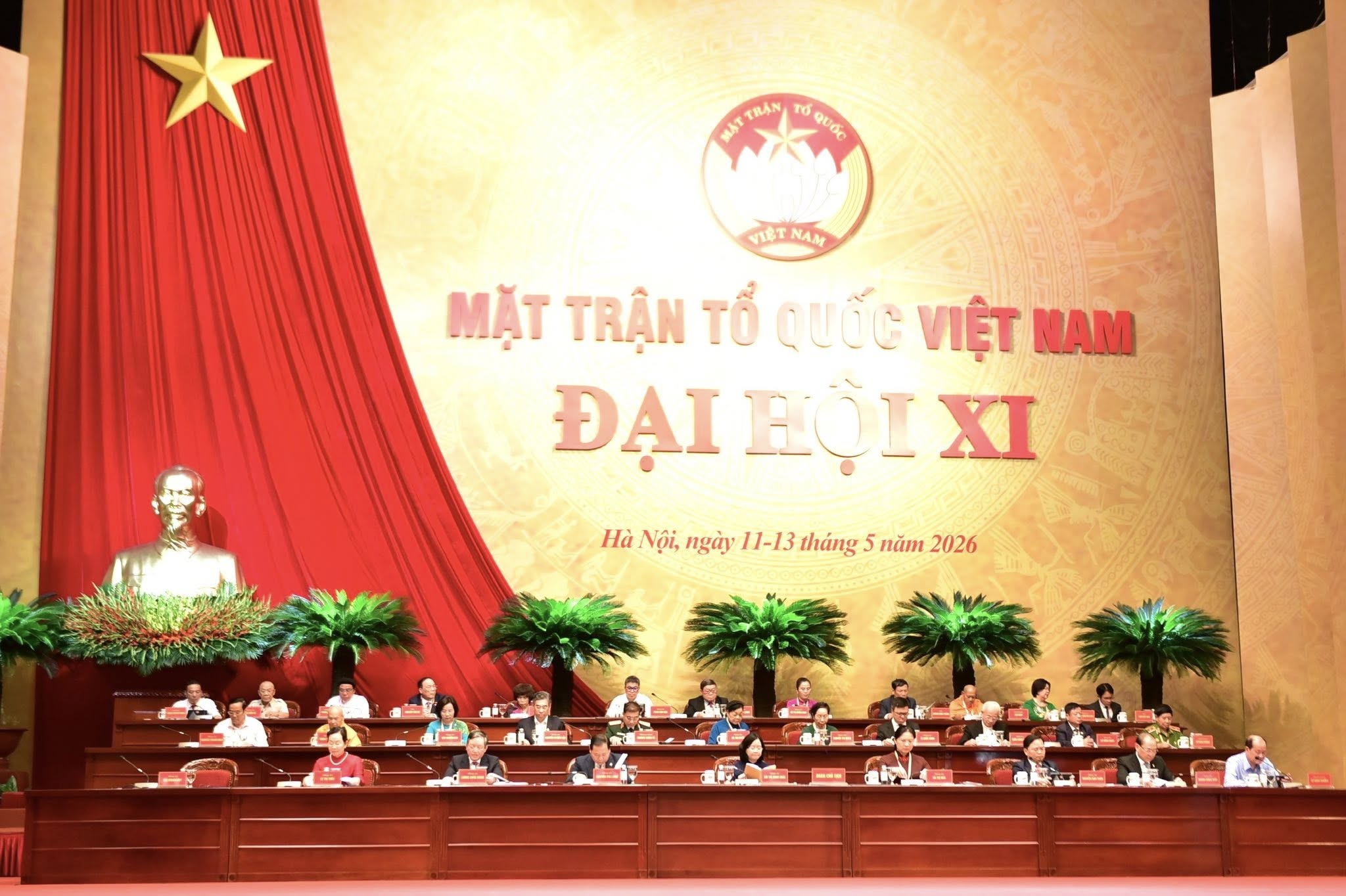Chiều 11-5, tại Trung tâm Hội nghị Quốc gia (Thủ đô Hà Nội), Đại hội đại biểu toàn quốc Mặt trận Tổ quốc(MTTQ) Việt Nam lần thứ XI, nhiệm kỳ 2026-2031 bước vào phiên làm việc đầu tiên