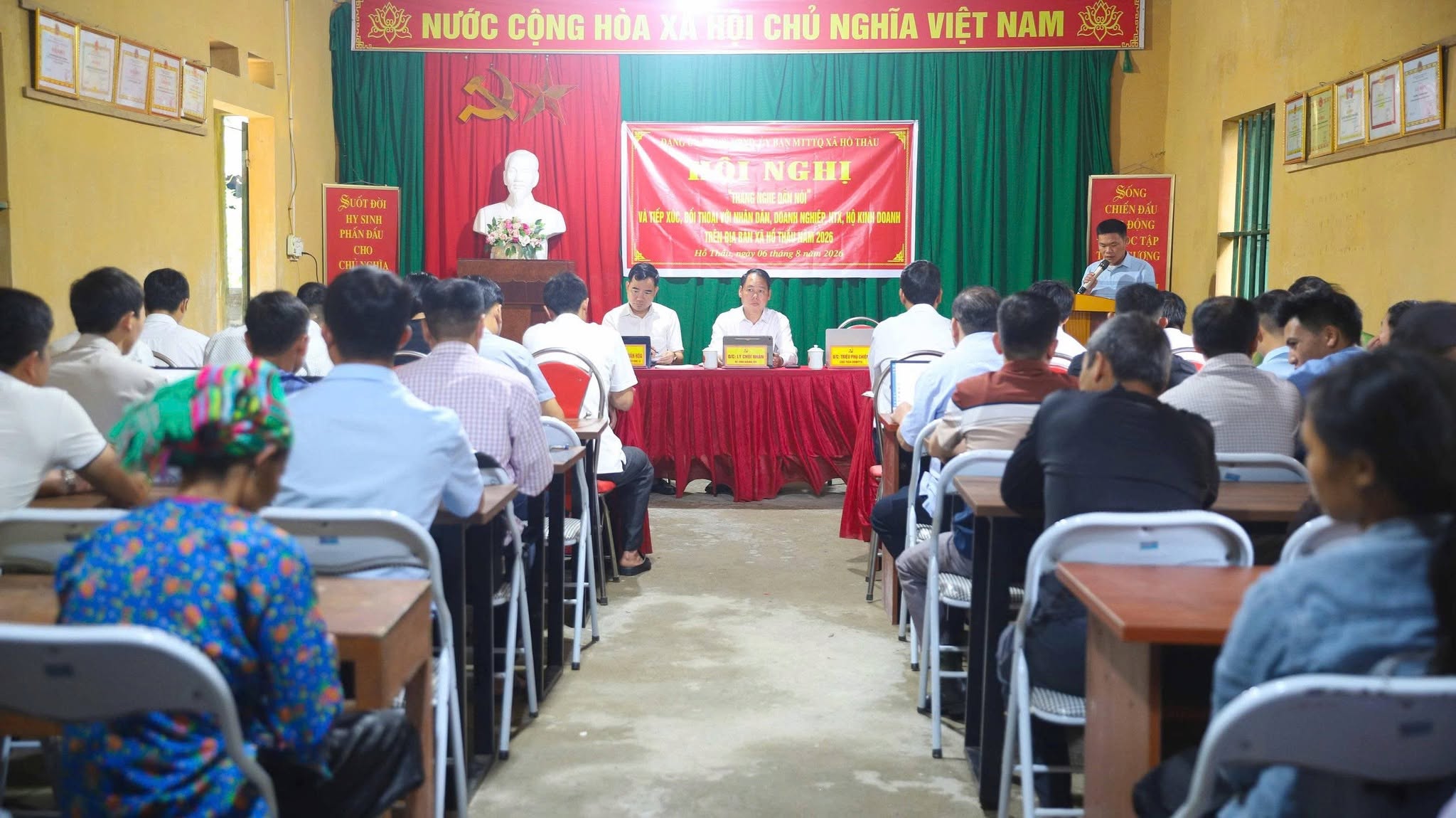 XÃ HỒ THẦU: Tổ chức Hội nghị “Tháng nghe dân nói” và đối thoại với Nhân dân, doanh nghiệp năm 2026