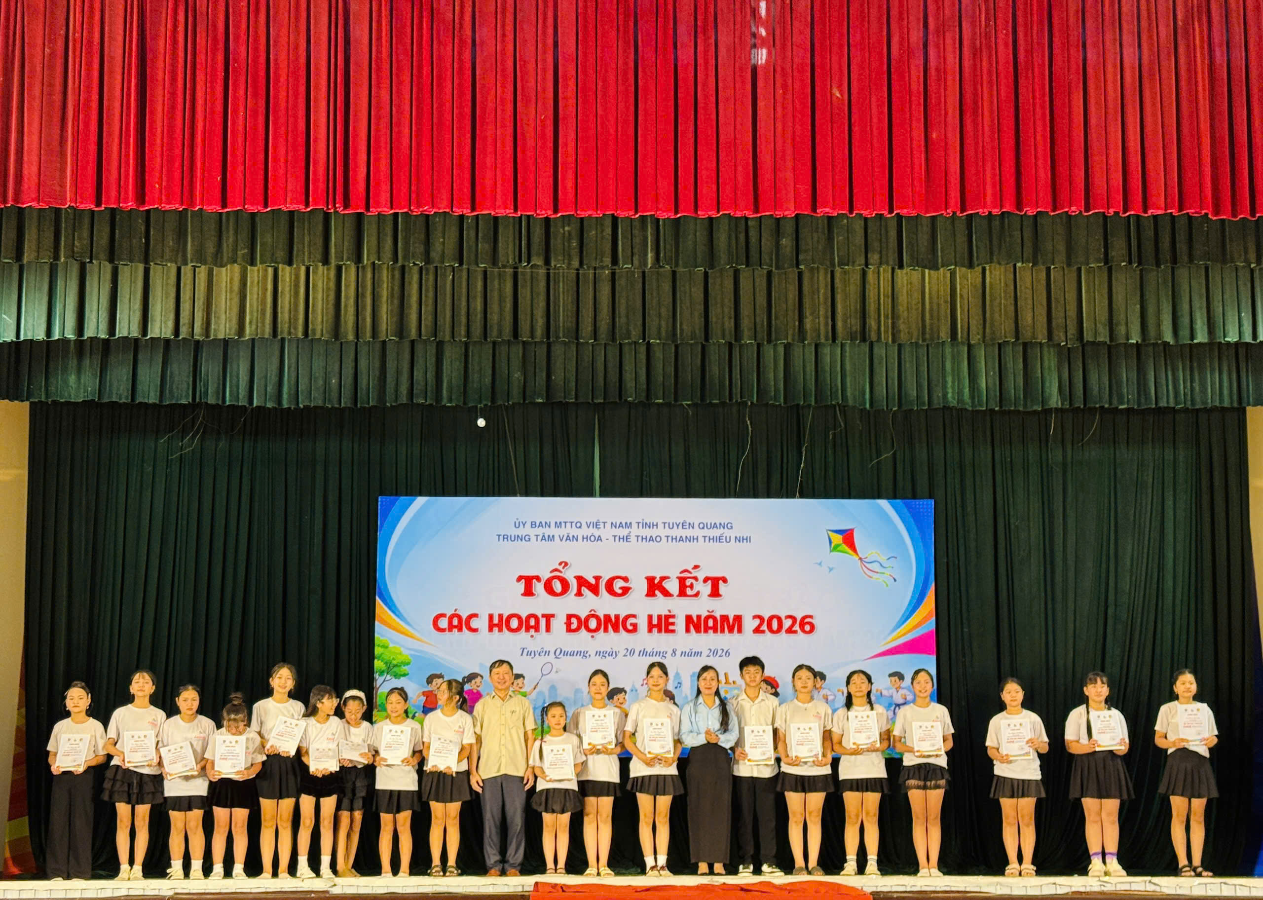 Trung tâm Văn hóa - Thể thao thanh thiếu nhi tỉnh tổng kết hoạt động Hè năm 2026