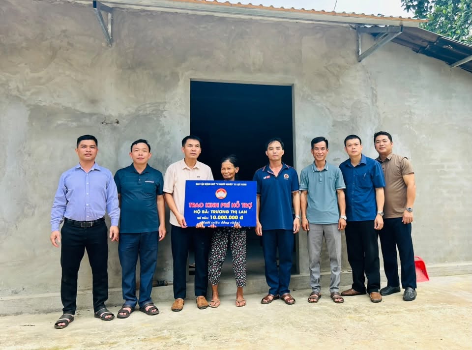 MTTQ và các tổ chức chính trị - xã hội xã Lực Hành chung tay hỗ trợ làm mới nhà ở cho hộ có hoàn cảnh khó khăn
