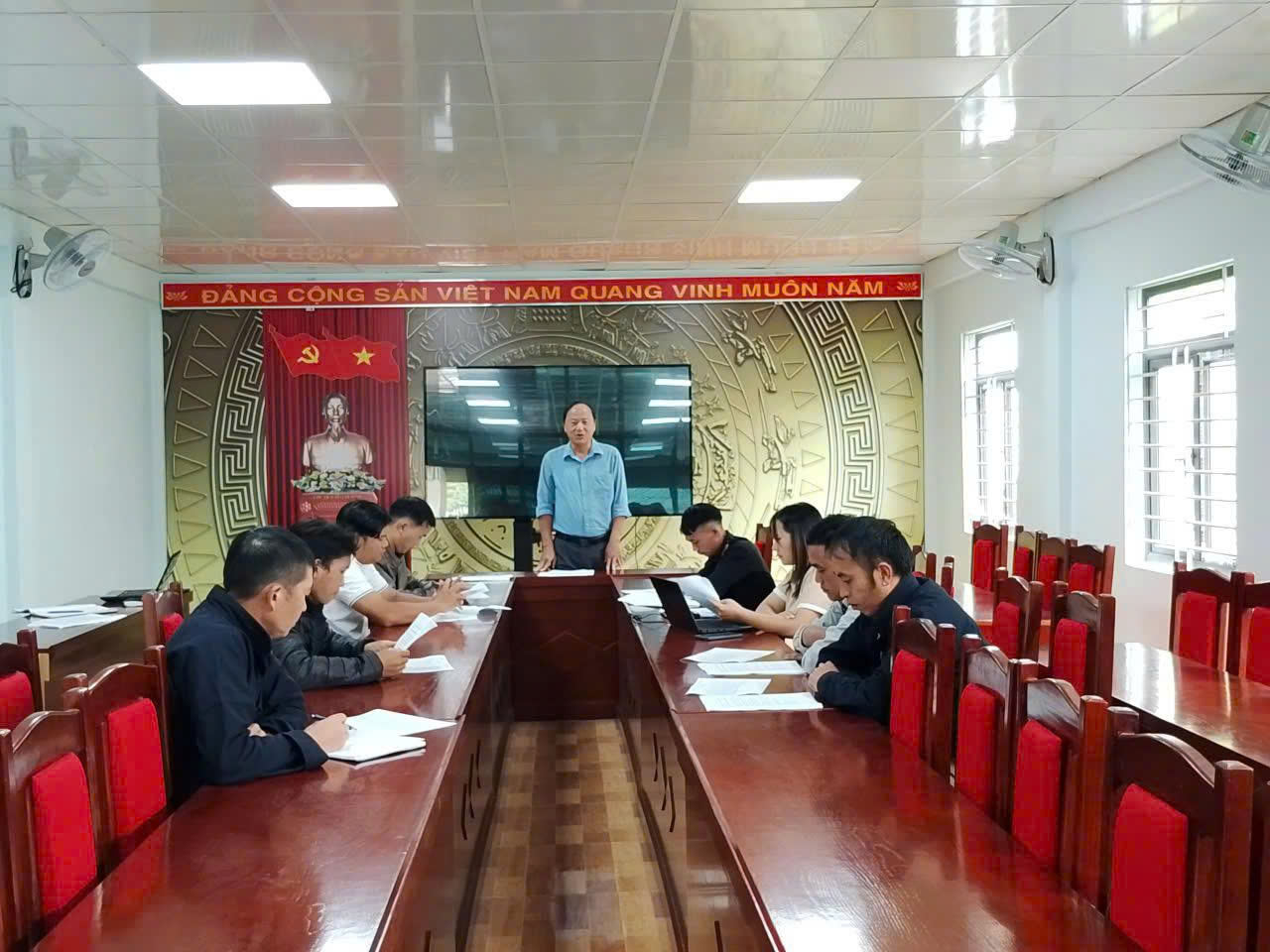 ỦY BAN MTTQ VIỆT NAM XÃ LŨNG PHÌN TỔ CHỨC HỘI NGHỊ BẦU TRƯỞNG BAN, CÁC PHÓ TRƯỞNG BAN THANH TRA NHÂN DÂN XÃ